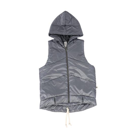 BOOSO GREY PUFFER VEST