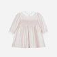 PATACHOU PALE PINK FLORAL SMOCK DRESS