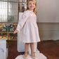 PATACHOU PALE PINK FLORAL SMOCK DRESS