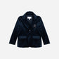 PATACHOU NAVY VELVET POCKET BLAZER