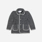 PATACHOU GREY SHERPA POCKET JACKET