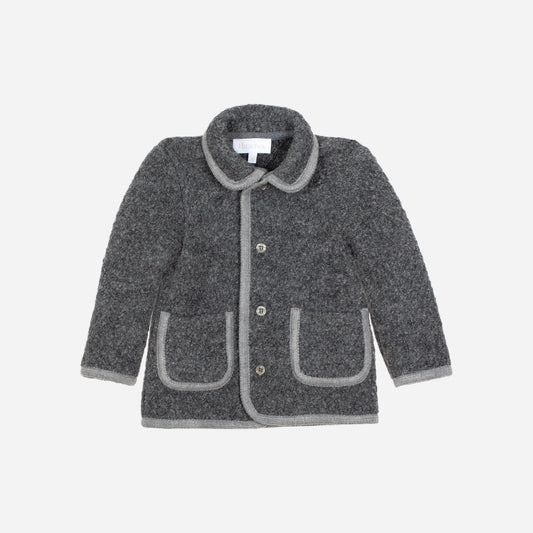 PATACHOU GREY SHERPA POCKET JACKET