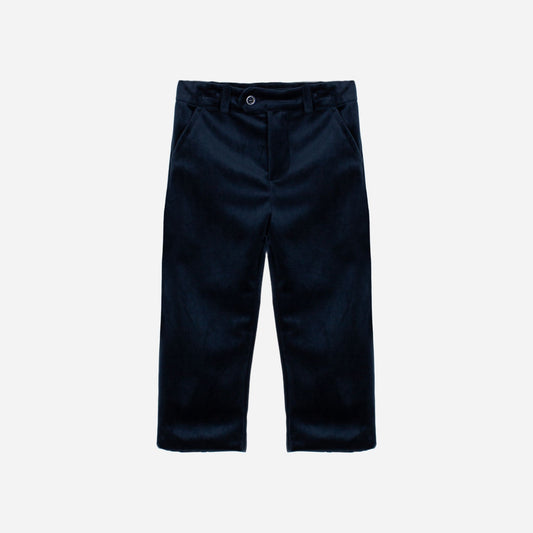 PATACHOU NAVY VELVET PANTS