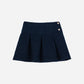 PATACHOU NAVY SHERPA PLEAT SKIRT