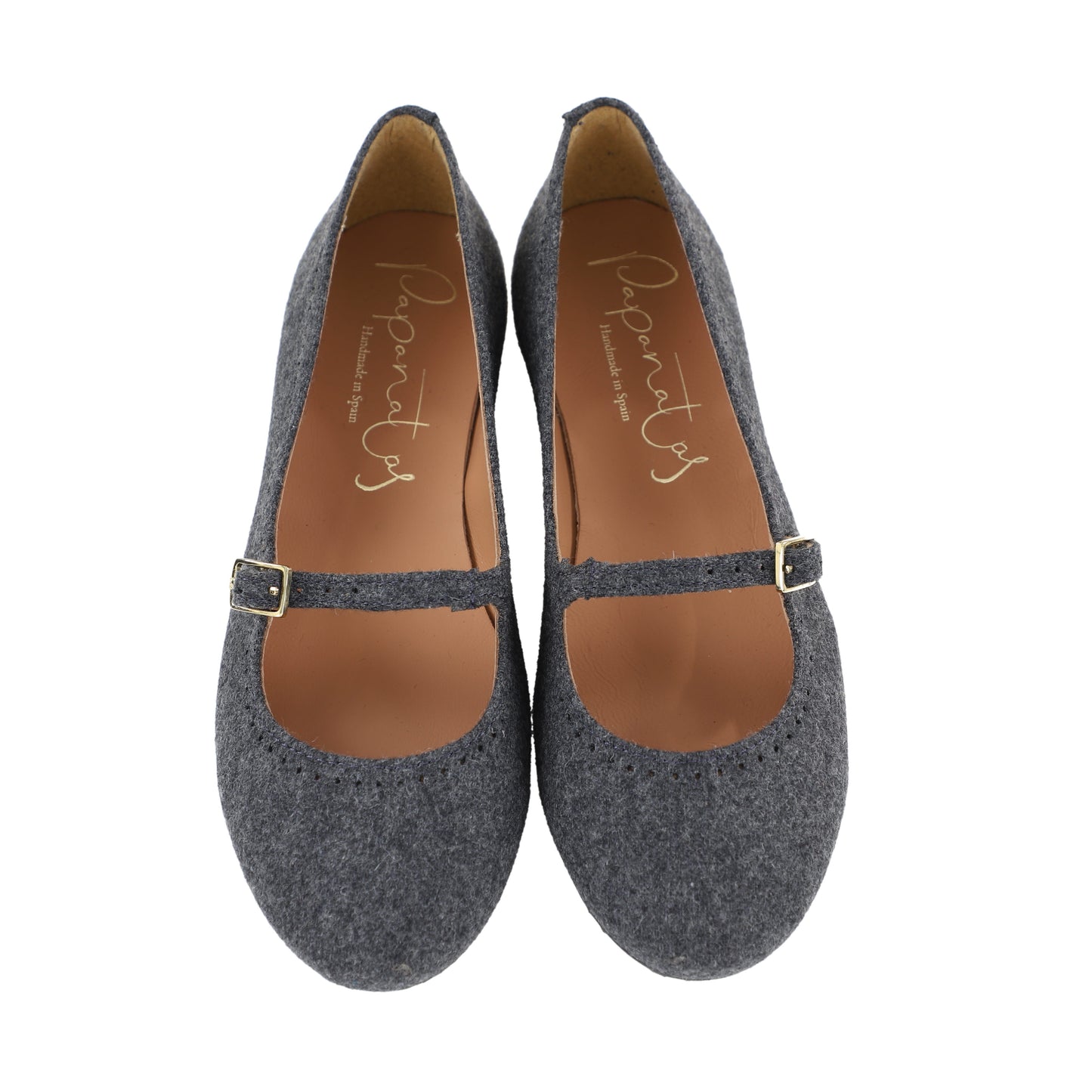 PAPANATAS CHARCOAL GREY BUCKLE SHOE [FINAL SALE]