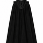 ANN OF NAN BLACK WAVE TRIM MAXI DRESS
