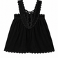 ANN OF NAN BLACK WAVE TRIM DRESS