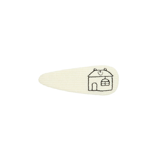 LE ENFANT IVORY TOILE POINTED CLIP [FINAL SALE]