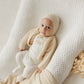 BUBANI BABY BEIGE KNIT CARDIGAN/FOOTIE SET