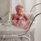BUBANI BABY MAUVE VELOUR CHERRY FOOTIE SET