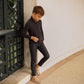 BAMBOO GREY PLAID PANTS