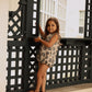 BAMBOO BEIGE LEOPARD PIPED ROMPER