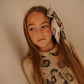 BAMBOO BEIGE LEOPARD PIPED JUMPER