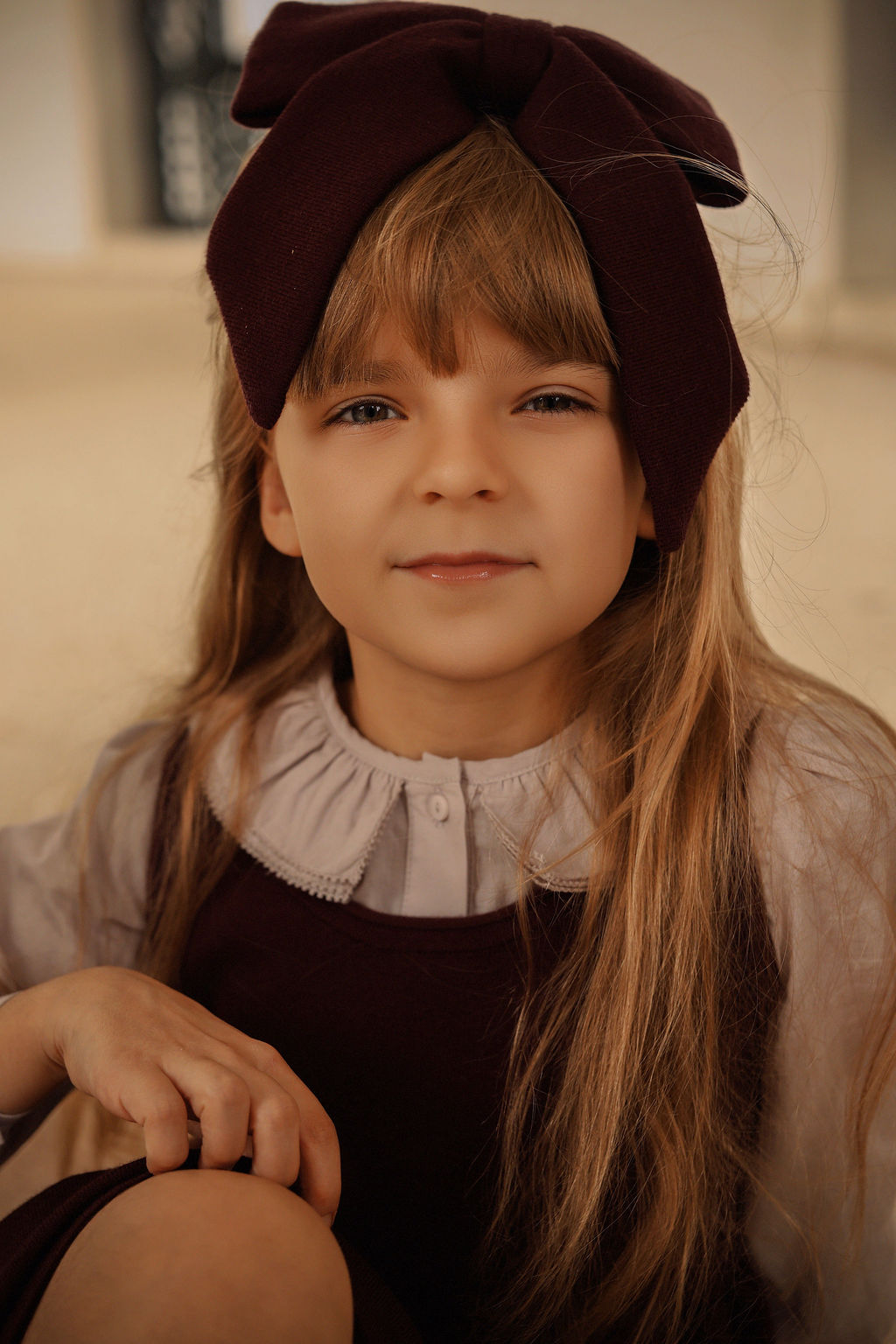 BAMBOO LILAC COLLAR TISSUE BLOUSE
