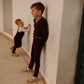 BAMBOO BURGUNDY FITTED BOYS PANTS