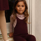 BAMBOO BURGUNDY SHOULDER BOW KNIT ROMPER