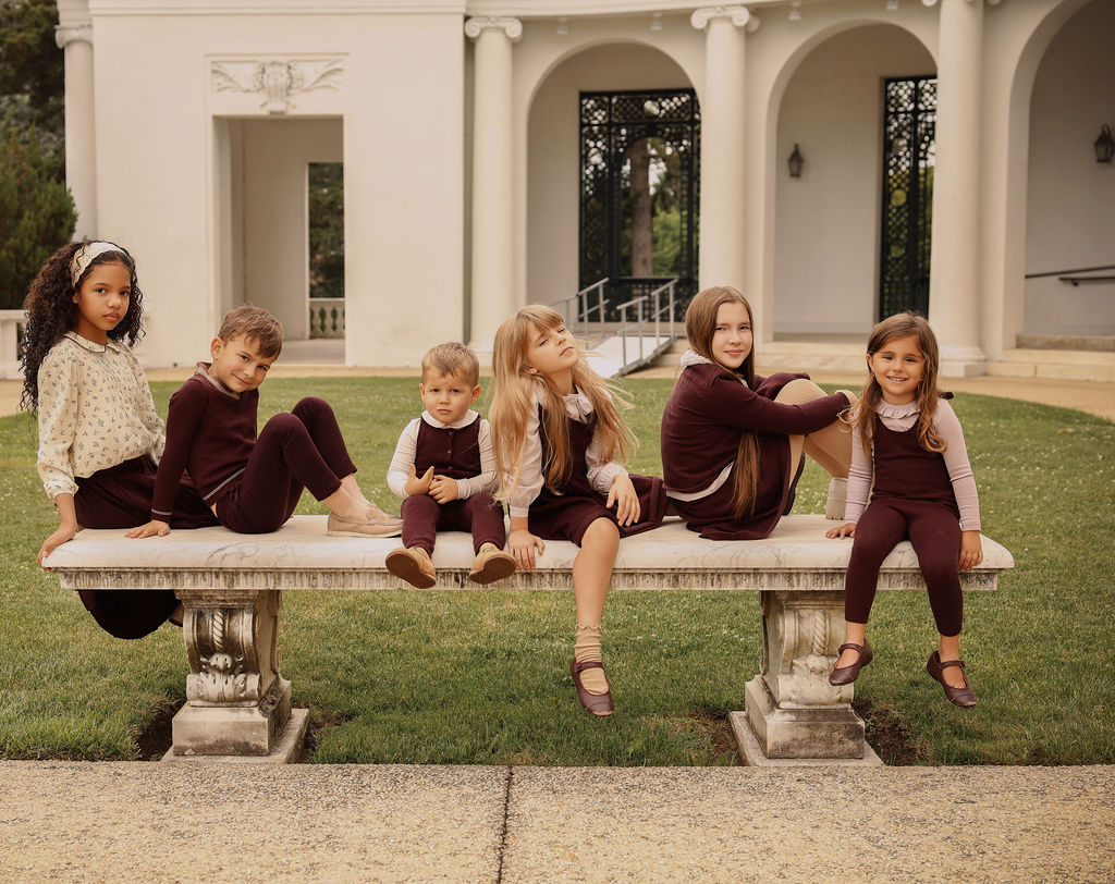 BAMBOO BURGUNDY FLARE KNIT JUMPER