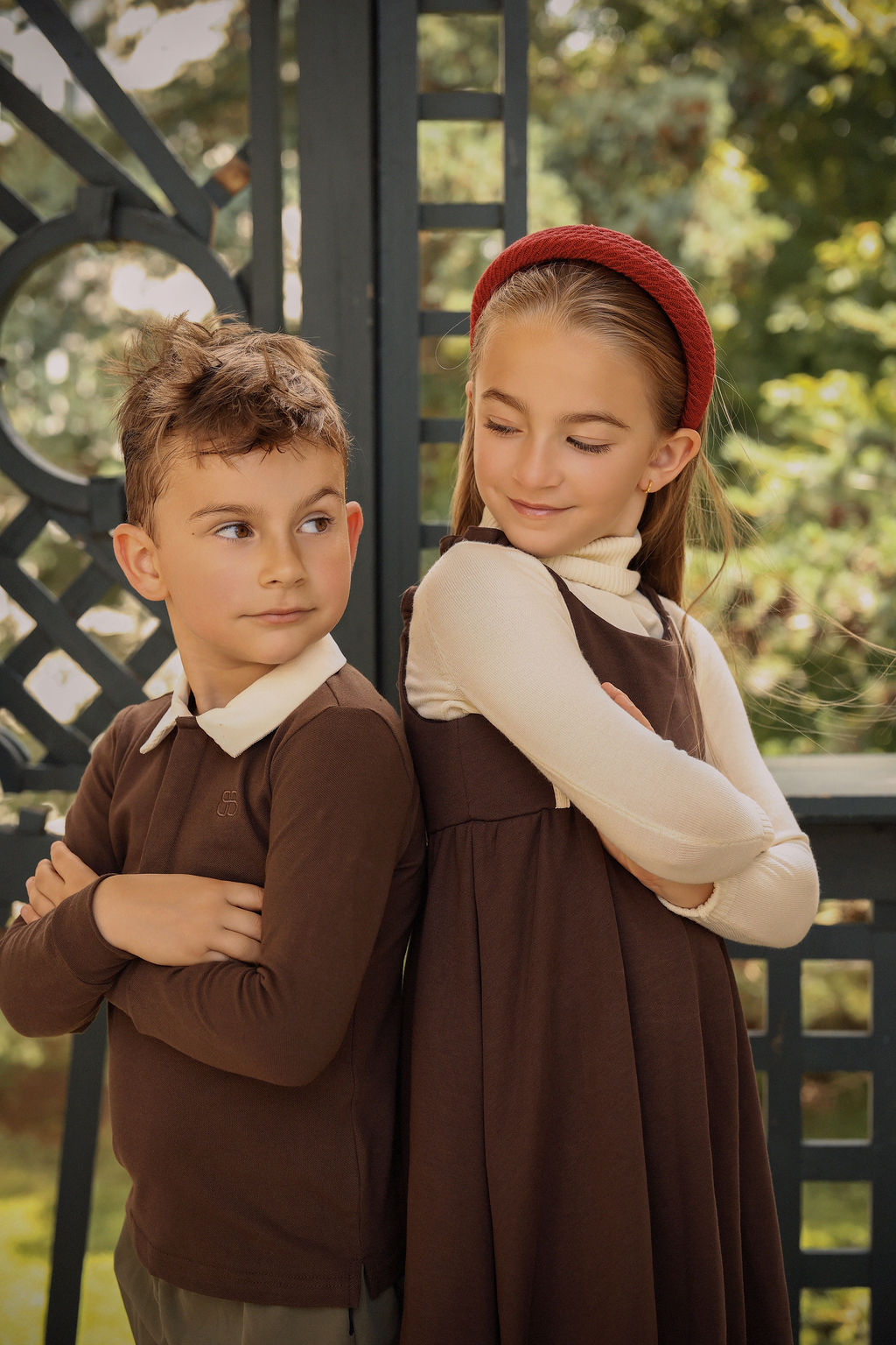 BAMBOO BROWN CORDUROY COLLAR POLO