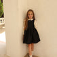 BAMBOO BLACK TEXTURED BROCADE WAISTED JUMPER
