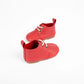 CAMILLE RED TEXTURED LACE BABY SHOE