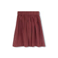 PHIL AND PHOEBE BURGUNDY DENIM FLARE SKIRT
