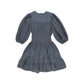 BELLE CHIARA BLUE WAFFLE DESIGN DRESS [FINAL SALE]