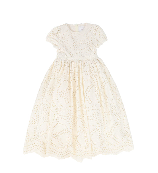 JOUET BEIGE EYELET HIGH WAIST GOWN