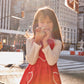 BEBE ORGANIC CORAL HEART STITCH JUMPER