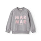 MARMAR COPENHAGEN GREY/PINK LOGO SWEATSHIRT