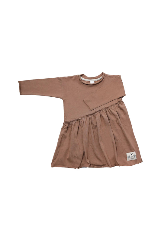 BOOSO KHAKI ASYMMETRICAL DRESS