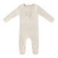 MINI LABEL IVORY EXPLORER FOOTIE + BEANIE