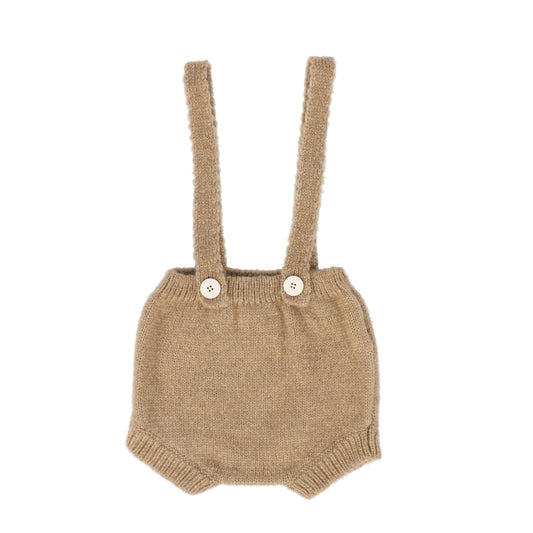 PEQUENO TOCON CAMEL BRUSHED KNIT BLOOMERS