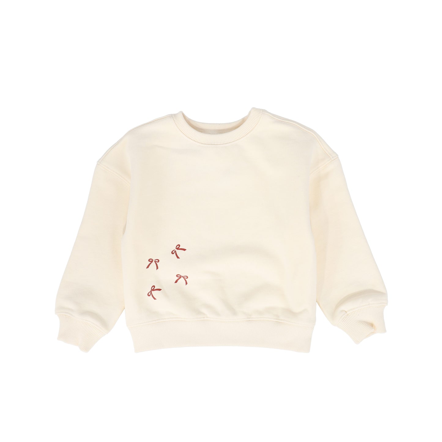LIMITED EDITION CREAM BOW PRINT SWEATSHIRT