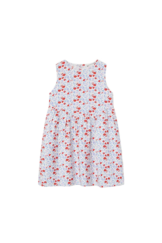 COMPANIA FANTASTI BLUE/RED FLORAL DRESS