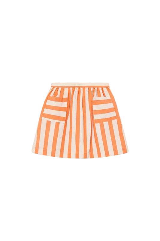 COMPANIA FANTASTI ORANGE WIDE STRIPE SKIRT