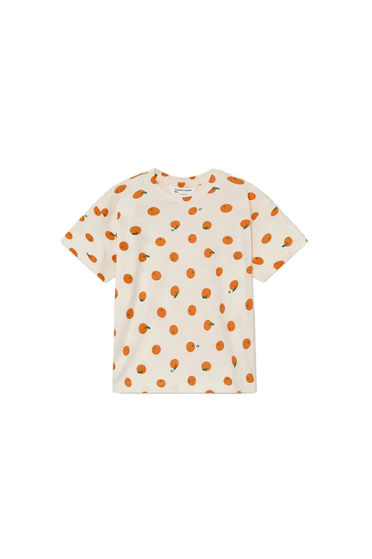 COMPANIA FANTASTI ORANGE FRUIT PRINT T-SHIRT [FINAL SALE]