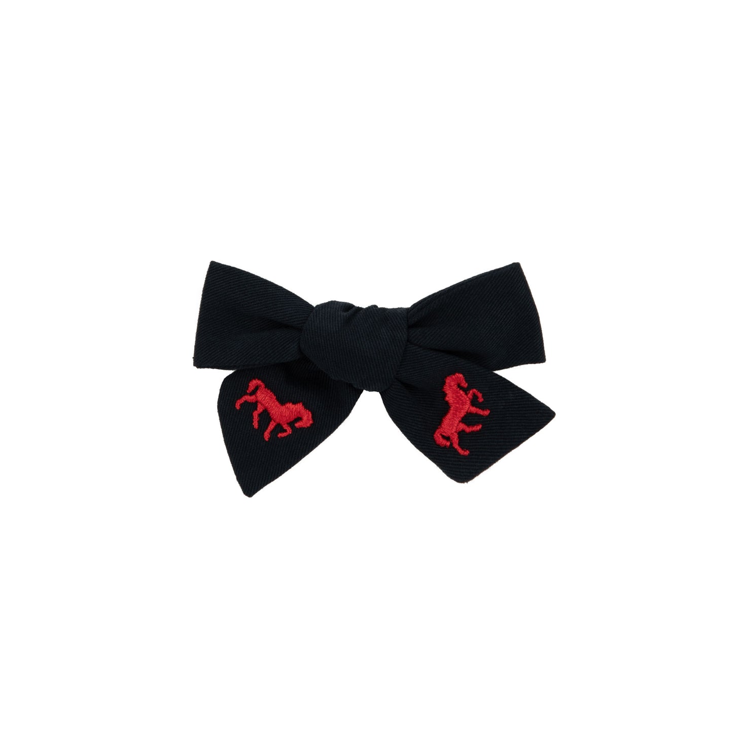 LE ENFANT NAVY HORSE EMBROIDERED CLIPS [FINAL SALE]