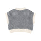 BELLE CHIARA V NECK WAFFLE KNIT VEST [FINAL SALE]