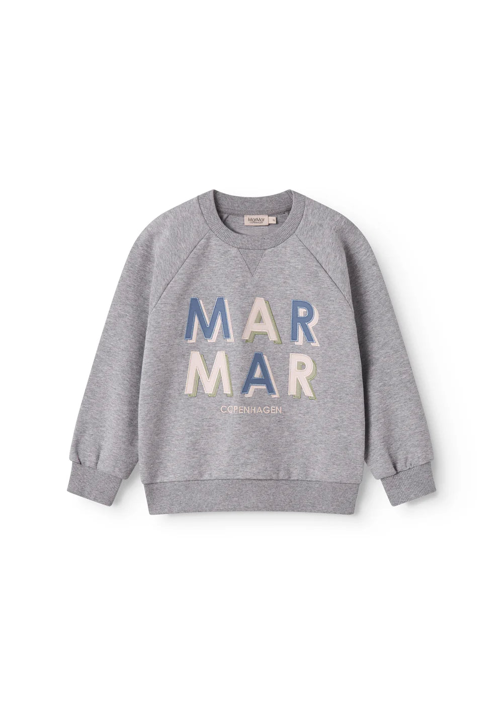 MARMAR COPENHAGEN GREY/BLUE LOGO SWEATSHIRT