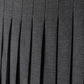 LILOU CHARCOAL TEXTURED WOOL PLEATED SKIRT