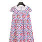 ESCADA MULTI COLORED WORDED PETERPAN COLLAR DRESS [FINAL SALE]