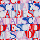 ESCADA MULTI COLORED WORDED PETERPAN COLLAR DRESS [FINAL SALE]