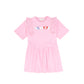 ESCADA PINK RUFFLE WORDED DRESS [FINAL SALE]