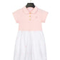ESCADA PINK/WHITE BUTTON COLLARED DRESS [FINAL SALE]