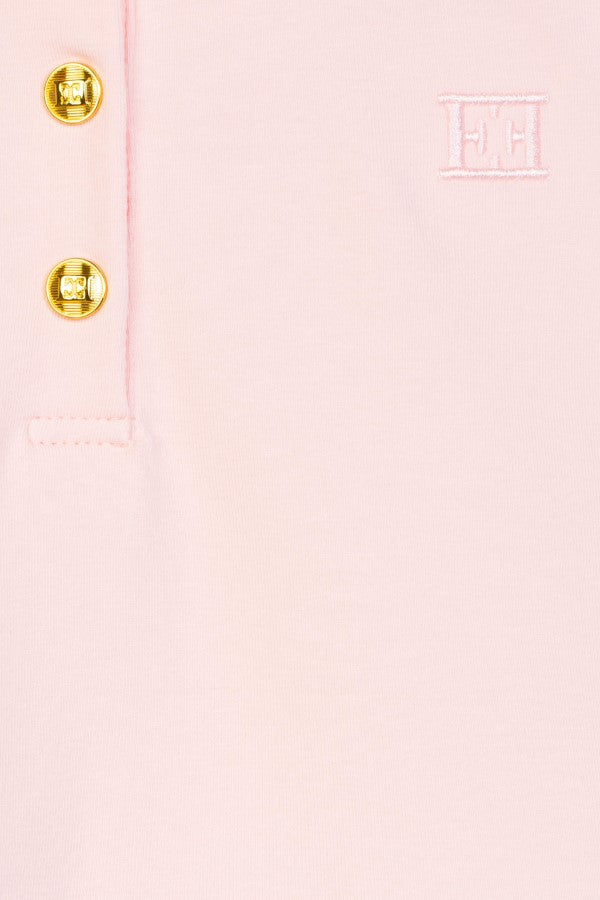 ESCADA PINK/WHITE BUTTON COLLARED DRESS [FINAL SALE]