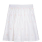 ESCADA WHITE EMBROIDERED LOGO SKIRT [FINAL SALE]