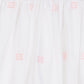ESCADA WHITE EMBROIDERED LOGO SKIRT [FINAL SALE]