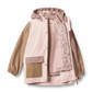 WHEAT LAVENDER COLOR BLOCK RAIN JACKET