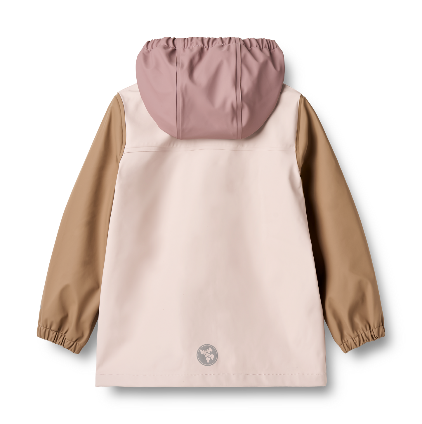 WHEAT LAVENDER COLOR BLOCK RAIN JACKET