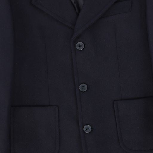 MANUELL & FRANK BLUE WOOL POCKET COAT [Final Sale]